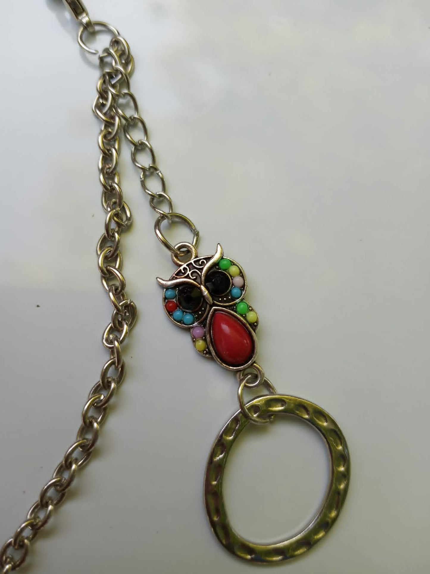 3 metal bookmarks/ owl, elephant dragon/sword dog tags