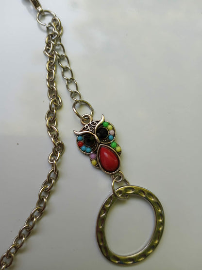 3 metal bookmarks/ owl, elephant dragon/sword dog tags